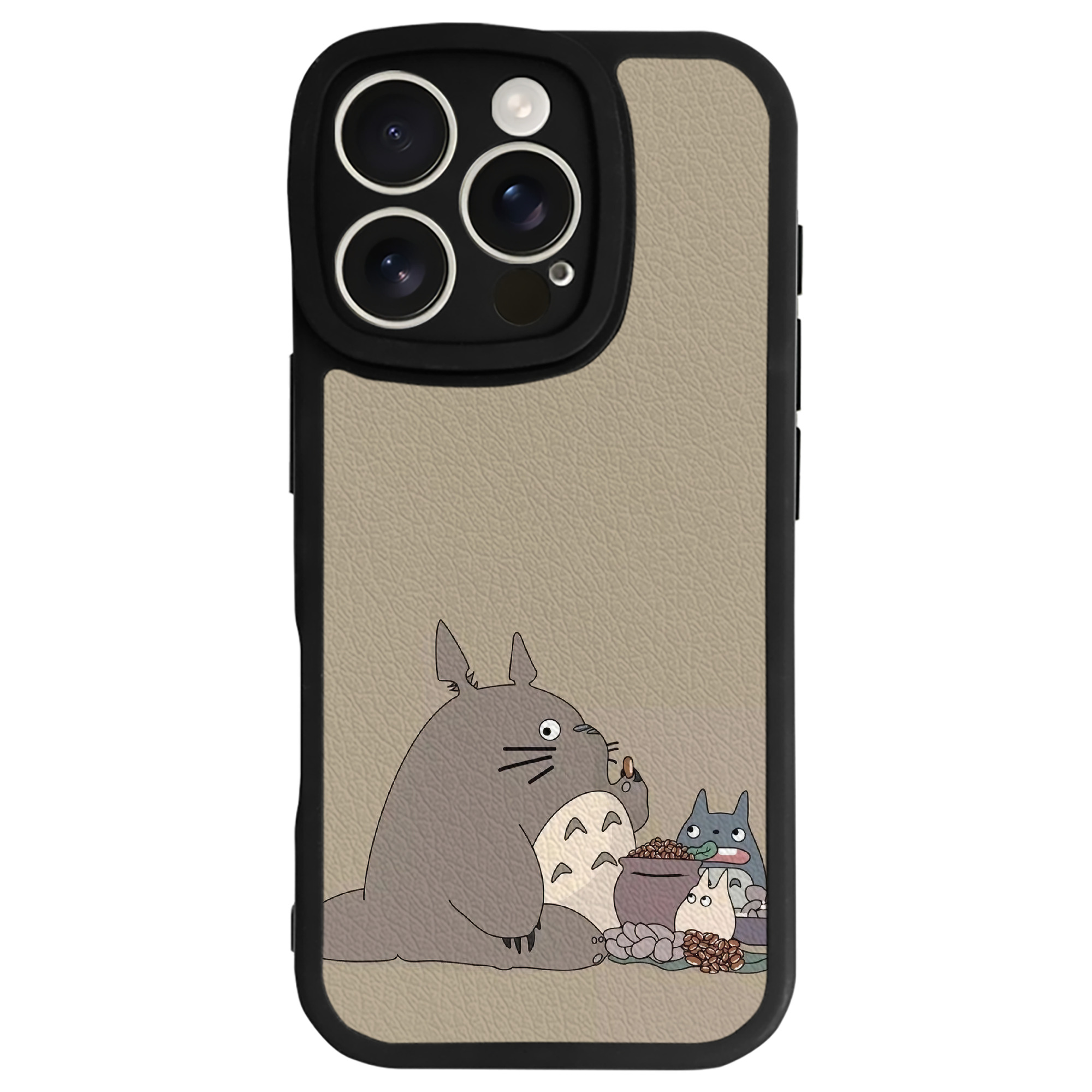 （画像用） となりのトトロ 草壁メイ 草壁サツキ My Neighbor Totoro Satsuki Kusakabe Mei Kusakabe 【iPhone 16シリーズ対応】シリコンスマホケース（レザー調） 材質：シリコン